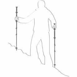 TSL Outdoors Trekking Poles Move Carbon/Aluminum 2 Swing Poles -Gsi Outdoor Shop BLAORA D2