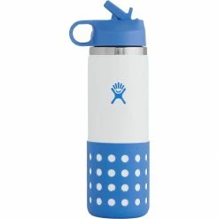 Hydro Flask Water Bottles 20oz Wide Mouth Flex Straw & Boot Kids'