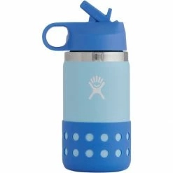 Hydro Flask Water Bottles 12oz Wide Mouth Flex Straw & Boot Kids' -Gsi Outdoor Shop ICE 2