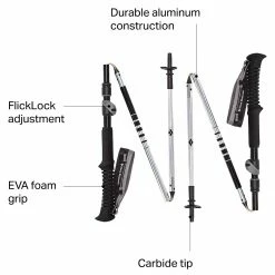 Black Diamond Trekking Poles Distance FLZ Trekking Poles -Gsi Outdoor Shop ICE D4