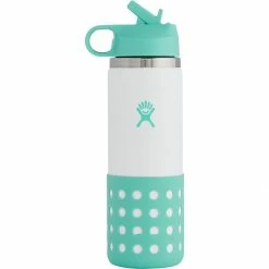 Hydro Flask Water Bottles 20oz Wide Mouth Flex Straw & Boot Kids' -Gsi Outdoor Shop ISL