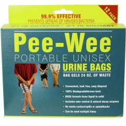 Cleanwaste Outhouses PeeWee Urine Bag 12 Pack -Gsi Outdoor Shop ONECOL D5 9