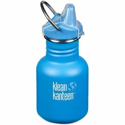 Klean Kanteen Water Bottles Sippy Cap Classic 12oz Bottle Kids' -Gsi Outdoor Shop POOPAR 1