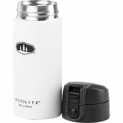 GSI Outdoors Water Bottles Microlite 350 Flip Water Bottle -Gsi Outdoor Shop WHI D2 3